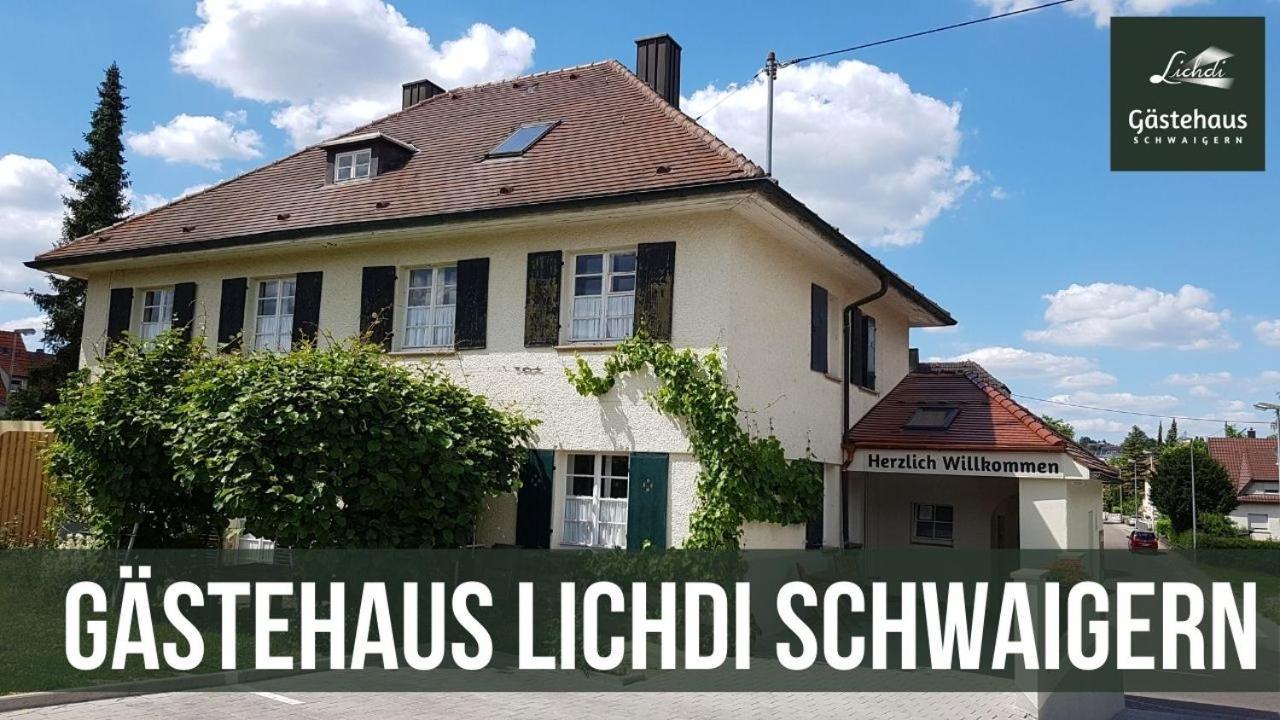 Отель Gastehaus Lichdi Schwaigern Экстерьер фото